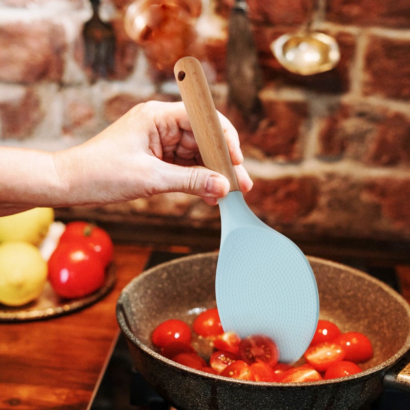 Simple Rice Spoon Japanese Style Non Stick Kitchen Rice Scoop Useful Rice - Image 5