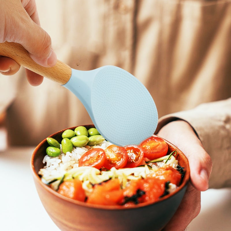 Simple Rice Spoon Japanese Style Non Stick Kitchen Rice Scoop Useful Rice - Image 3