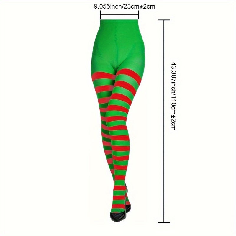 4-Pair Christmas Costume Pantyhose for Festive Dress-Up - Image 4