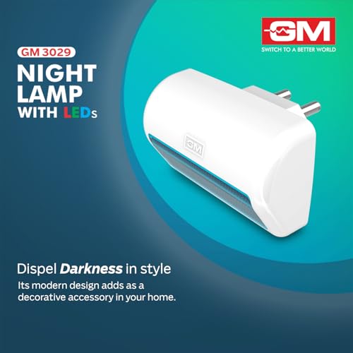 GM Modular 0.5-Watt LED Night Lamp – Ultra-Low Power Soft Ambient Glow | Auto On/Off | Plug-in Design for Bedrooms & Nurseries - Pack of 3 - Image 3