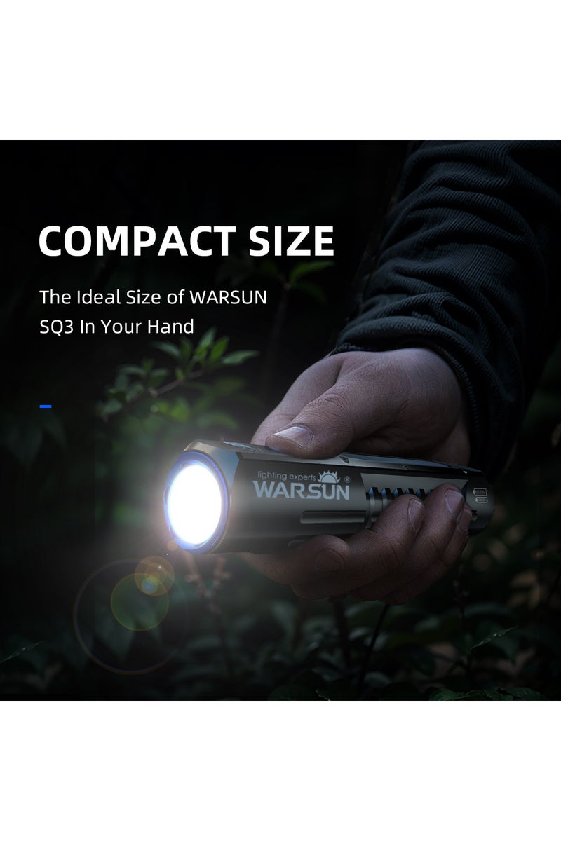 erorex 18650 Lithium Battery Warsun Outdoor 2000 Lm Emergency Small Portable Tactical Type C Rechargeable T - Image 5