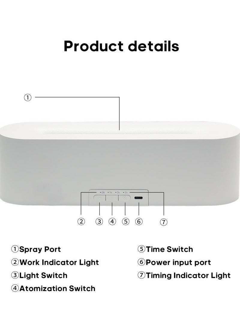 بيتشو مرطب هواء مع ناشر لهب النار، ناشر زيت متغير الألوان بـ 7 ألوان، ناشرات زيوت عطرية فائقة الهدوء للعلاج بالروائح للغرف الكبيرة وغرف النوم والمكاتب (قابل للبرمجة، إيقاف تلقائي بدون ماء - 150 مل) - Image 5