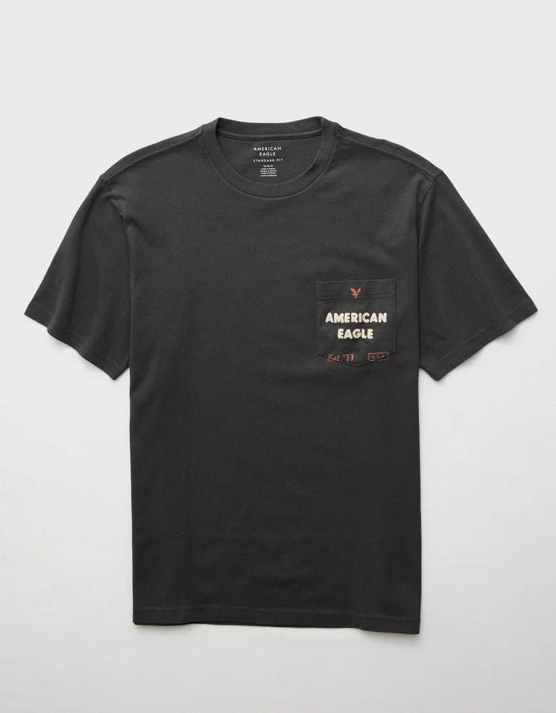 امريكان ايجل تي-شيرت أنيق مزيّن بطبعة الشعار