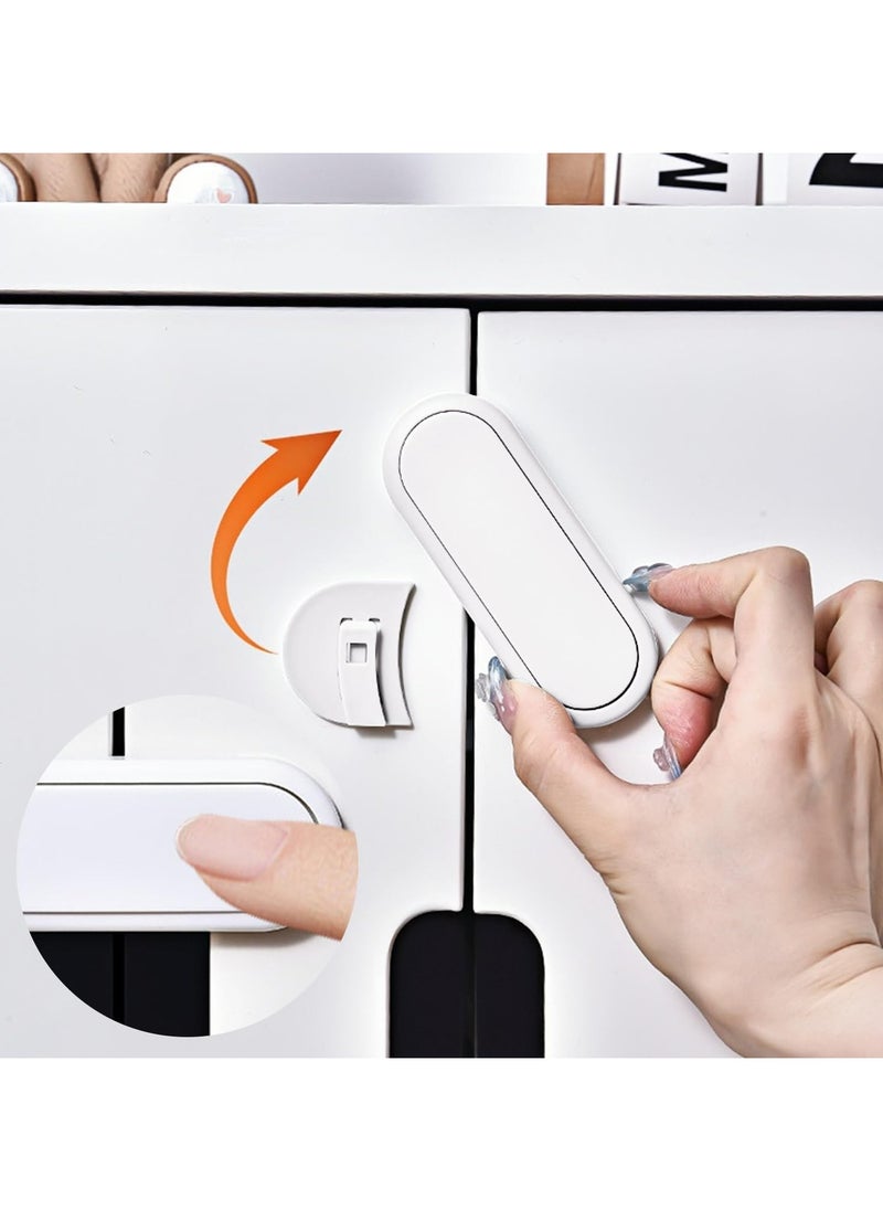 Oasisgalore 8 Pack Baby Safety Cabinet Locks - Child Proof for Drawers, Cupboards, Fridge, Freezer & Closet  - Image 5