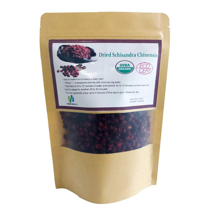 Nature Organic Schisandra Berries Dried Loose Bulk Herbs Schisandra Chinensis （Wu Wei Zi）Tea 1 - Image 1