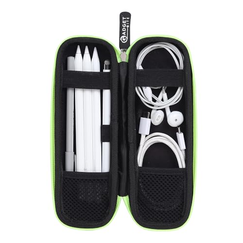 GadgetBite Black Hard Pencil Case EVA Hard Shell Pen Case Holder for Executive Fountain Pen and Stylus Touch Pen (Small)-Green - Image 5