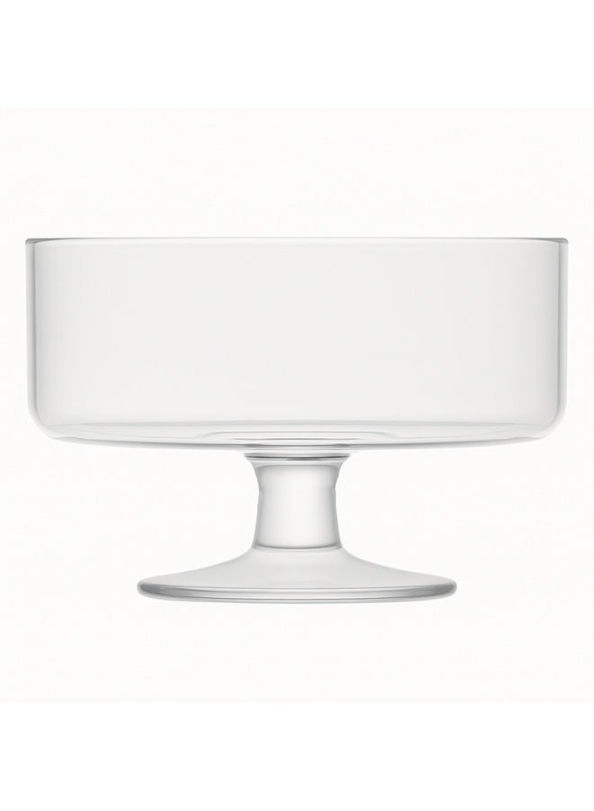 Glass Fruit Bowl - 7.25 inch, Round Glass Bowl, Clear Fruit and Salad Bowl, Centerpiece Serving Bowl, Fruit Bowl - Image 2