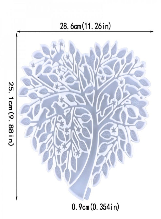 قالب سيليكون شكل شجرة على شكل قلب كبير - Image 2
