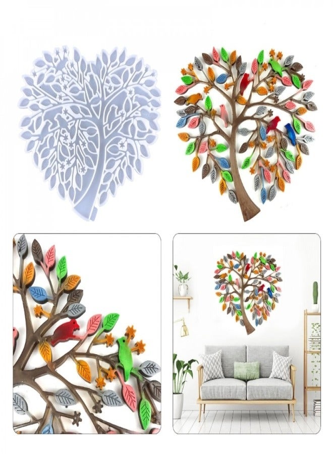 قالب سيليكون شكل شجرة على شكل قلب كبير - Image 3