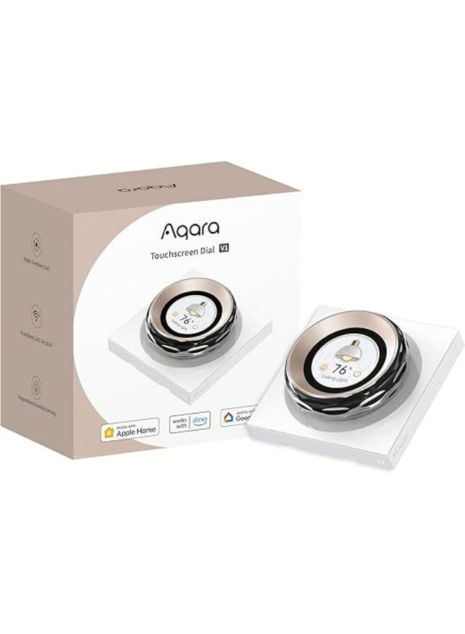 Aqara Touchscreen Dial V1 EU, 2 Electrical Switches and 6 Wireless Switches, ON/OFF Control & Fine-Tuning Settings, up to 18 Aqara Devices Supported, Supports Homekit, Alexa, Google - Image 1