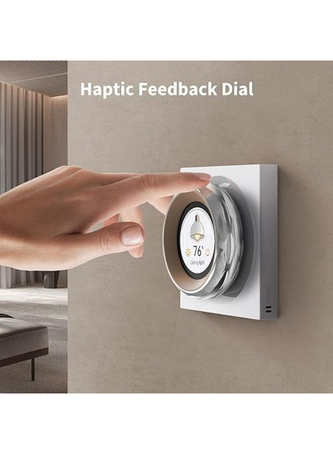 Aqara Touchscreen Dial V1 EU, 2 Electrical Switches and 6 Wireless Switches, ON/OFF Control & Fine-Tuning Settings, up to 18 Aqara Devices Supported, Supports Homekit, Alexa, Google - Image 4