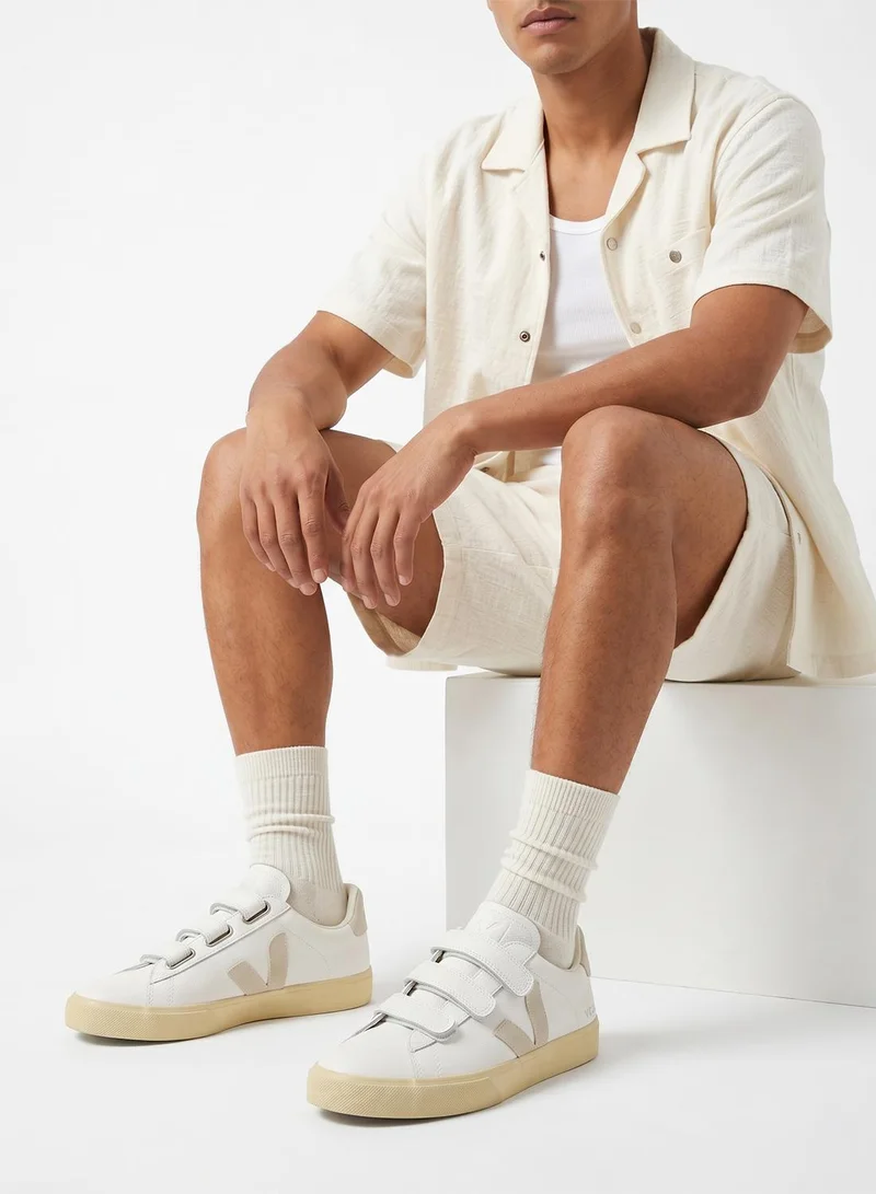 VEJA EXTRA WHITE NATURAL Recife Logo Low Top Sneakers for Men | Best Price UAE