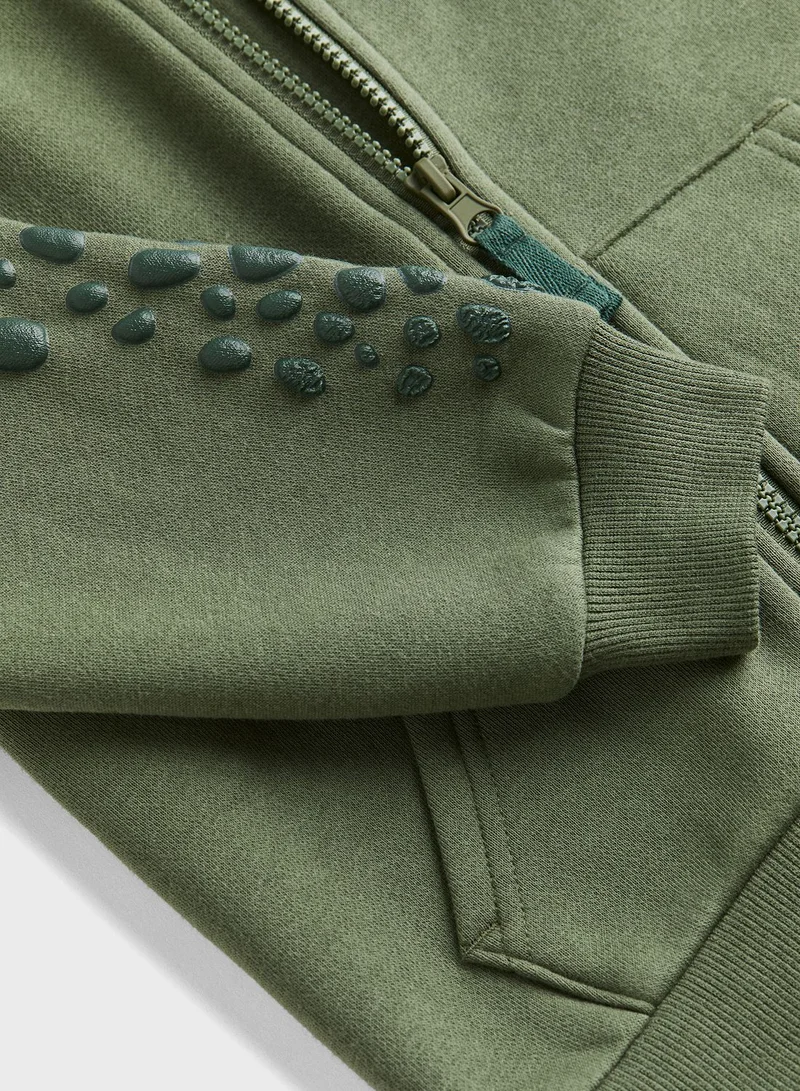 H&M Kids Appliquéd Zip-Through Hoodie