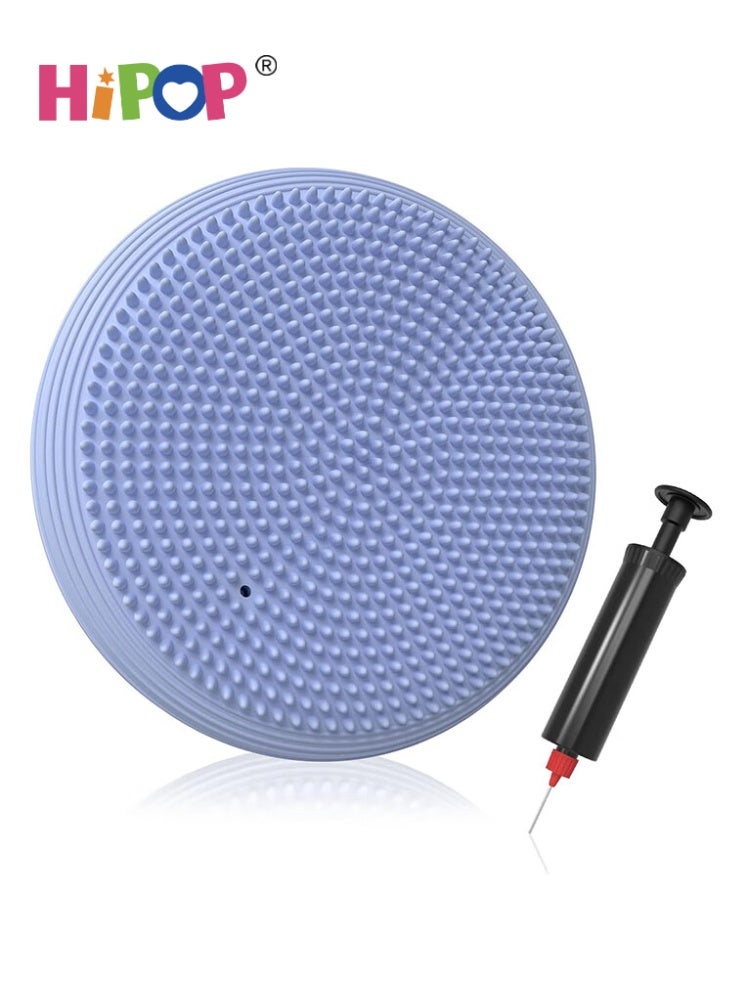 HIPOP Ball Seat Balance Cushion with Pump, Diameter 34 cm, Balance Cushion, Orthopedic Ball Proprioception Cushion, Office Cushion, Yoga Sport Cushion - Image 1