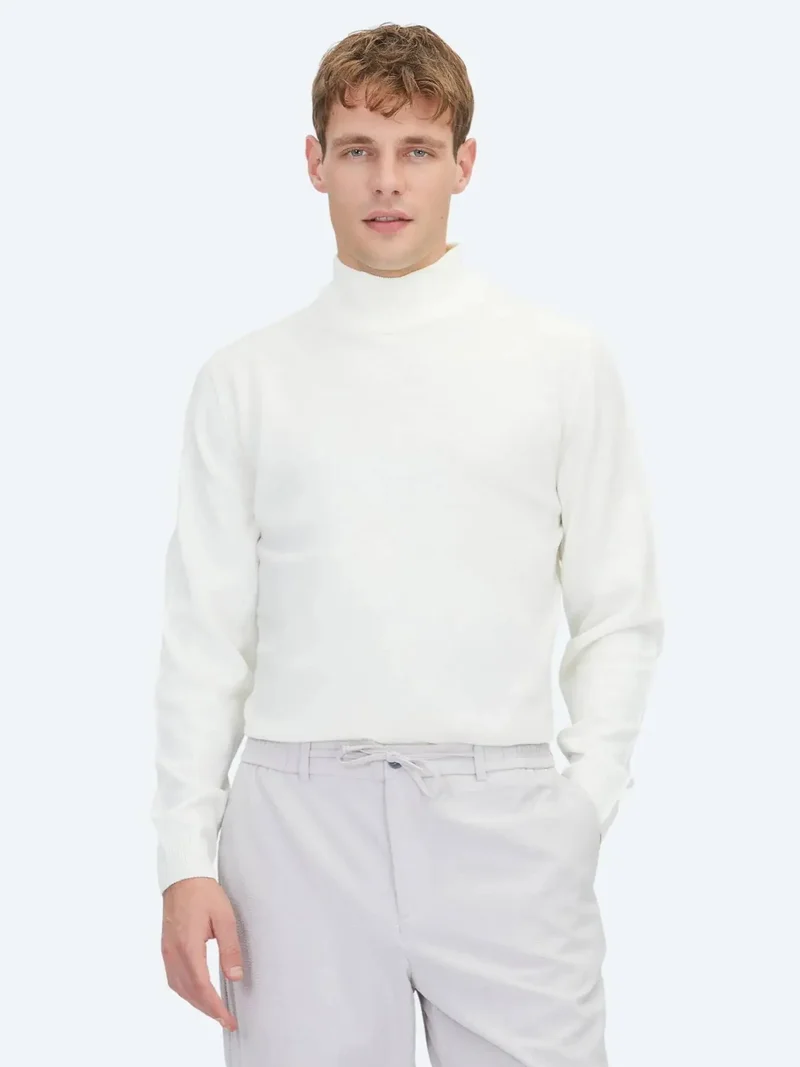 Kip Ecru Knitwear Sweatshirt