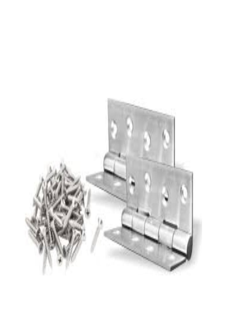 KNP Mild steels Hinges With 2mm Thick Screw Pack of 2pcs 3" - Image 3