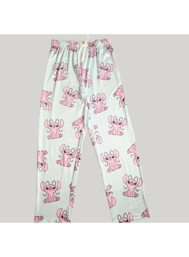 LILO & STITCH WOMENS SHORT SLEEVE PAJAMA SETS , SILKY POLYESTER - Image 4