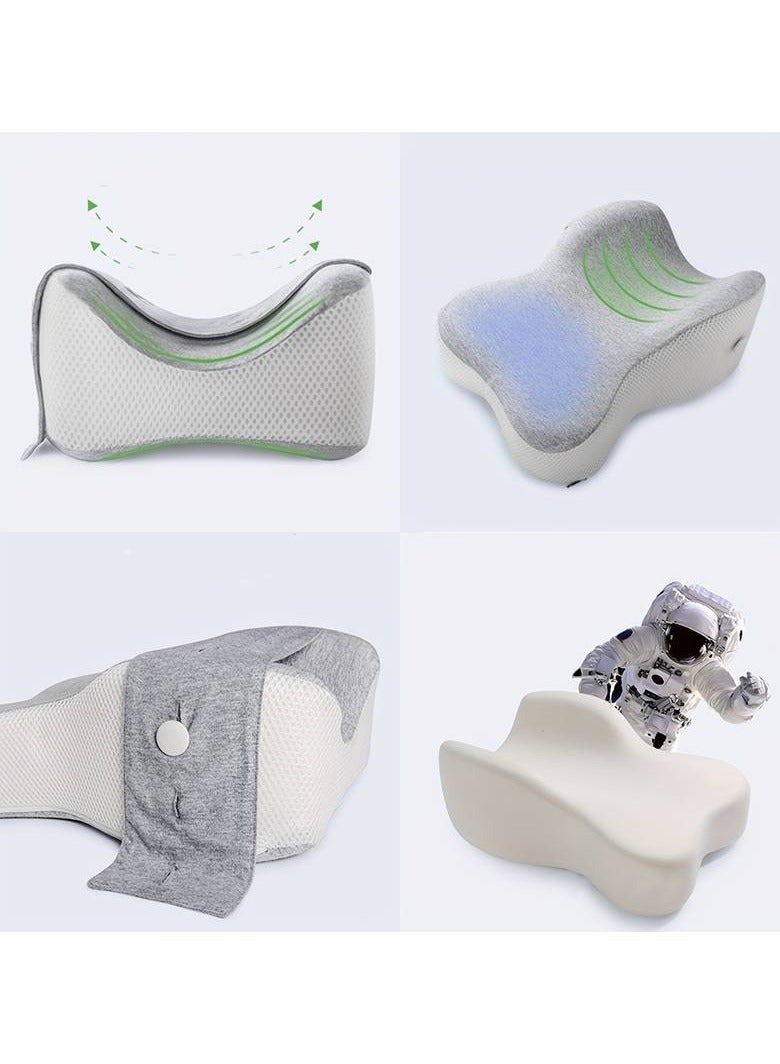 Leg Positioning Pillow, Knee Pillow with Adjustable Strap, Body Position Pillow, Maternity Pillow for Side Sleeping, For Body Alignment, Separation Of Knees, Memory Foam Pillow - Image 4