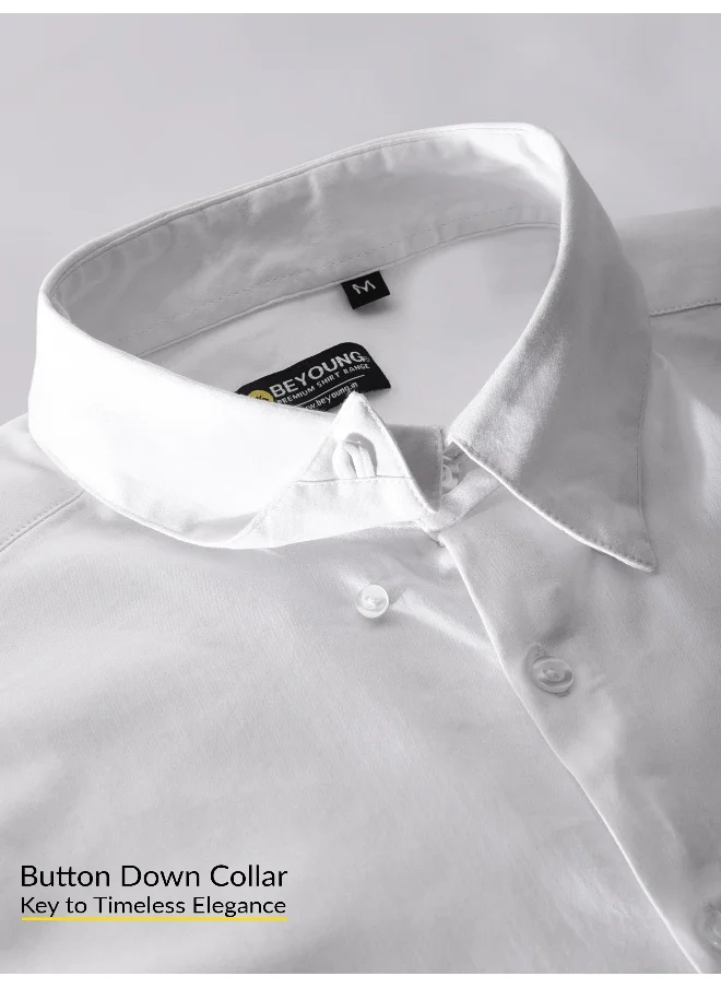 Beyoung White Satin Shirt