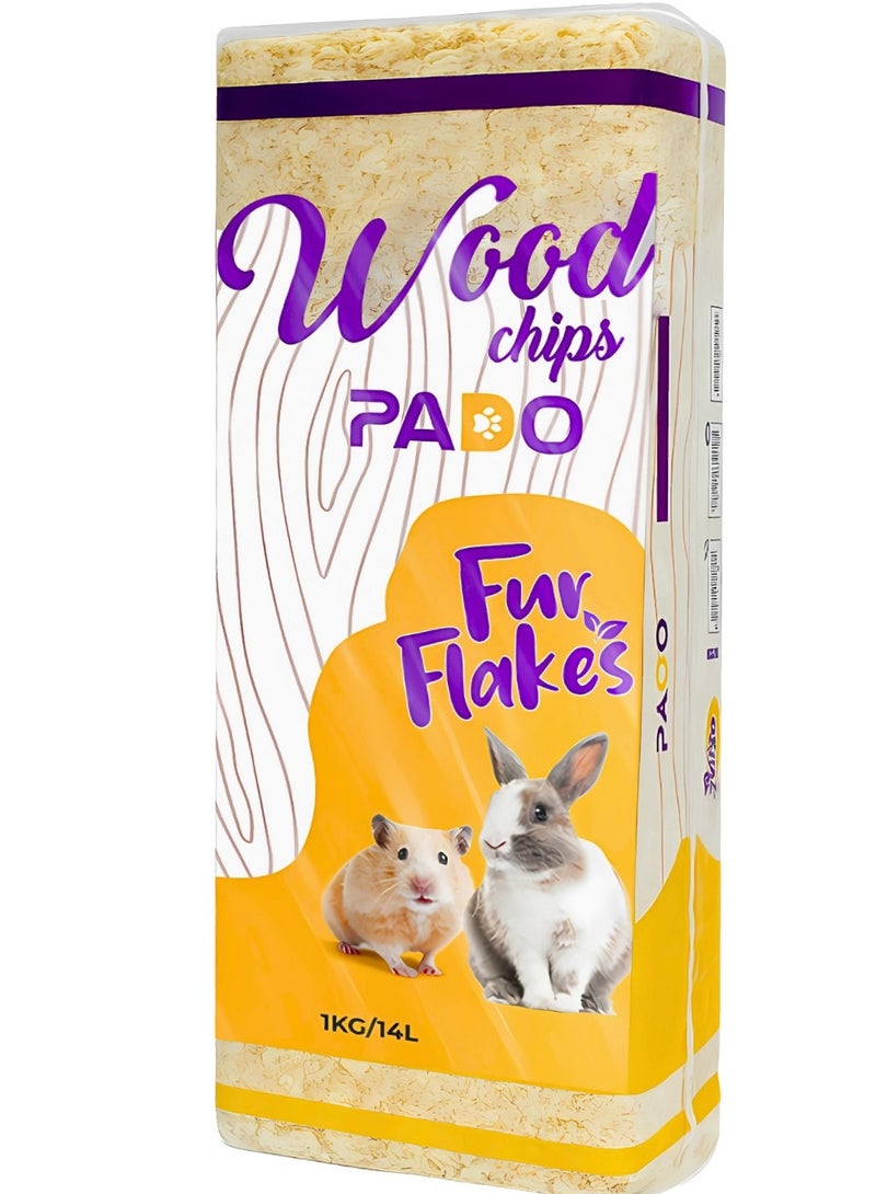 بادو رقائق الخشب 1 كجم - بدون رائحة - Image 1