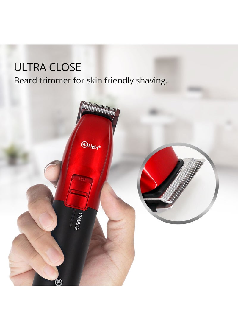 Mr. Light Trimmer Series Hair Trimmer For Face Hair And Ultra Close Beard Trimmer For Maintaining Beard Moustaches And Shaping Hairstyles 3 Hours Working Time With 6 Combs - Image 2