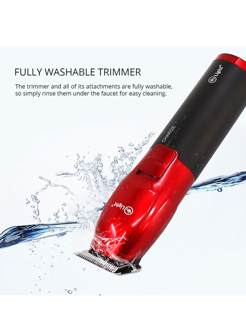 Mr. Light Trimmer Series Hair Trimmer For Face Hair And Ultra Close Beard Trimmer For Maintaining Beard Moustaches And Shaping Hairstyles 3 Hours Working Time With 6 Combs - Image 5