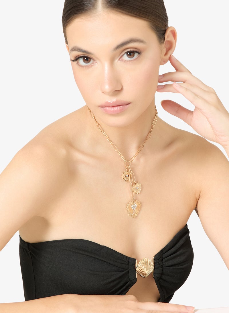 ELLA Long Beaded Neck Chain - Image 3