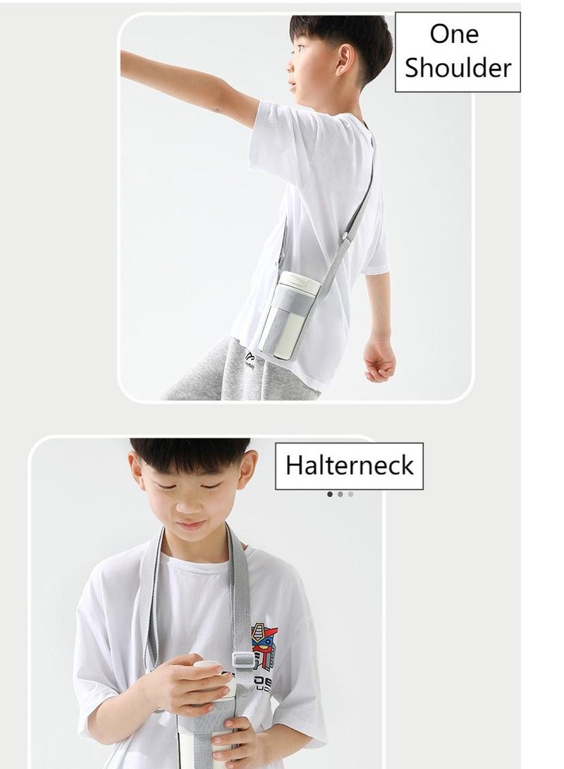 حزام زجاجة مشروب محمول للخروج الترمس كوب كم كروس بودي يمكن حمله على زجاجة ماء للأطفال مع حبل - Image 4