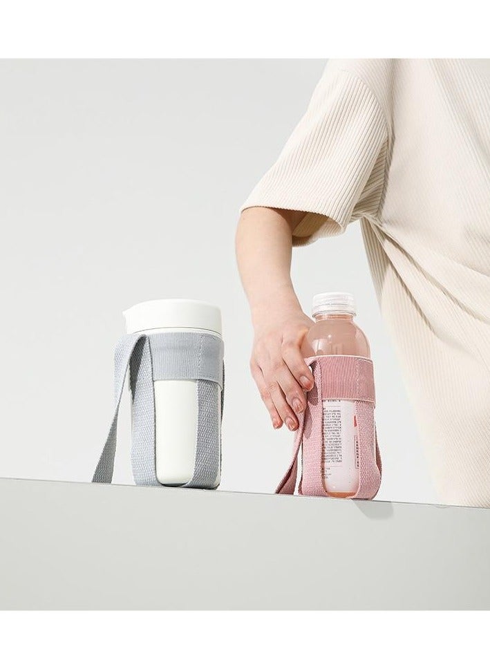 حزام زجاجة مشروب محمول للخروج الترمس كوب كم كروس بودي يمكن حمله على زجاجة ماء للأطفال مع حبل - Image 1