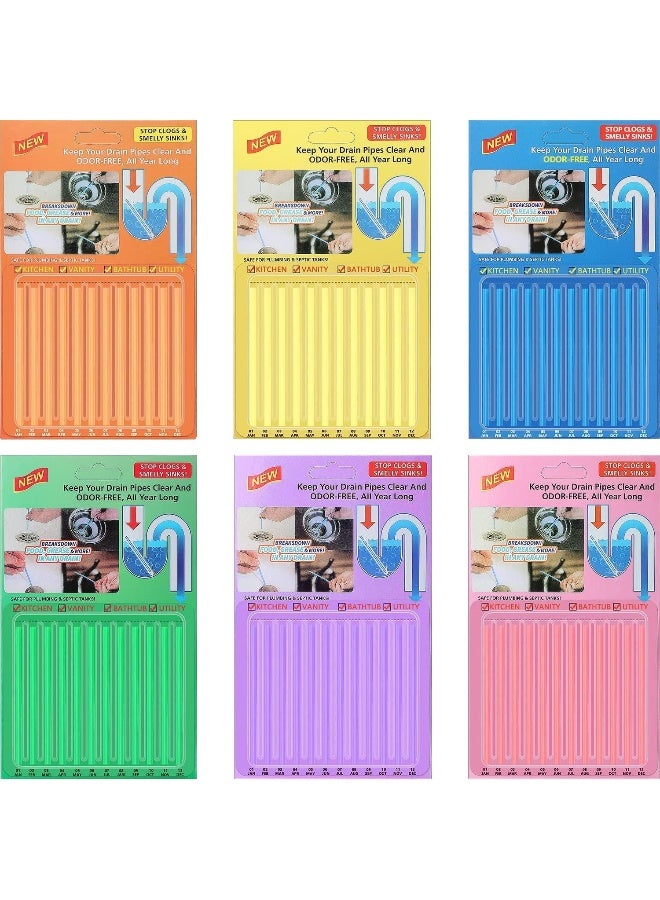 ECVV عصي تصريف ECVV منظف التصريف 72 قطعة عصي مزيل الروائح - Image 1