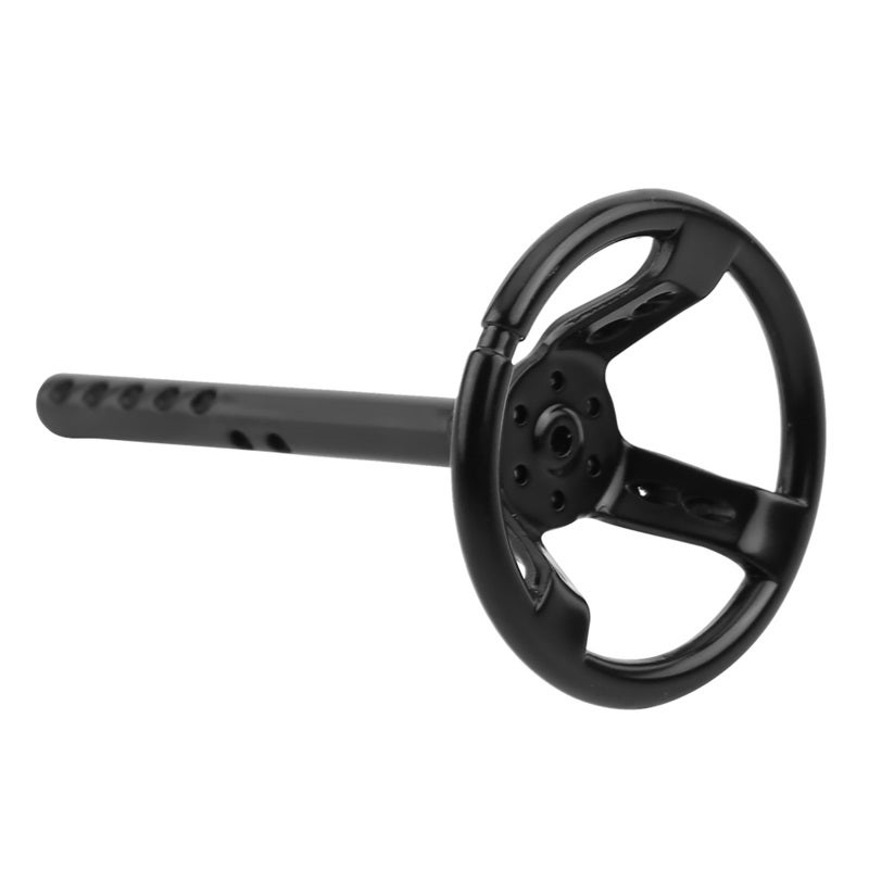 RC Steering Wheel: 1/10 Scale - Easy To Install And Remove Universal Steering Wheel for 1/10 Scale RC Crawler Car RC Replacement Parts - Image 2