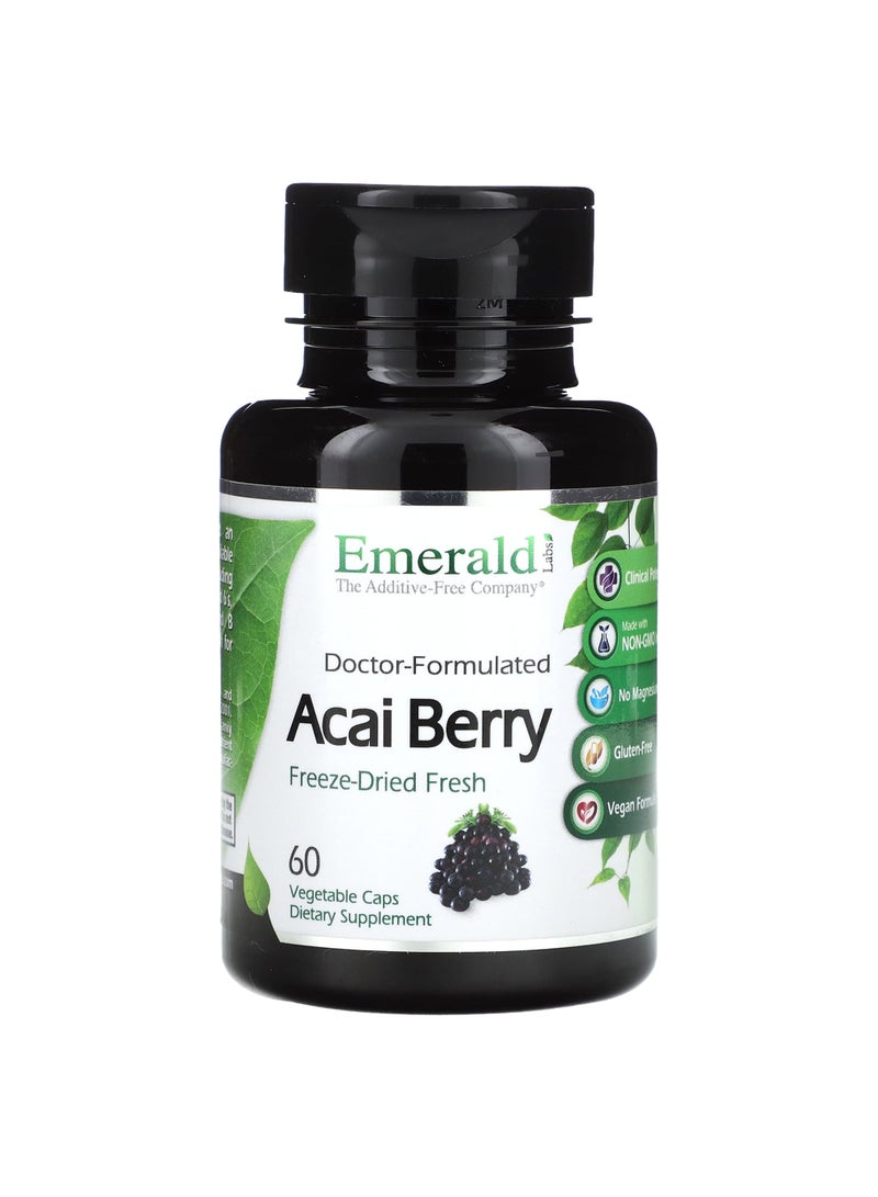 Emerald Laboratories Acai Berry, 60 Vegetable Caps (500 mg per Capsule)