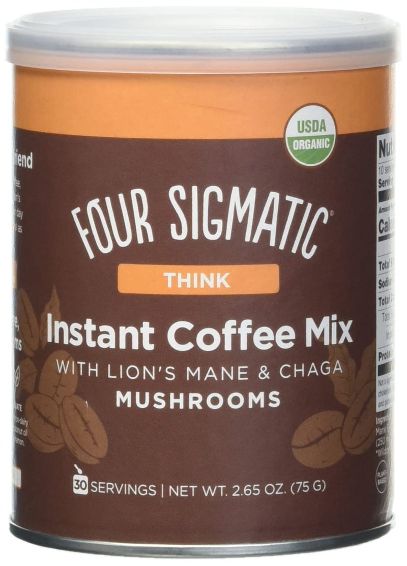 Four Sigmatic Organic Mushroom Coffee | Instant Mushroom Coffee Mix with Lion's Mane, Chaga and Rhodiola for Better Focus and Immune Support | 30 Serving Bag - Image 4