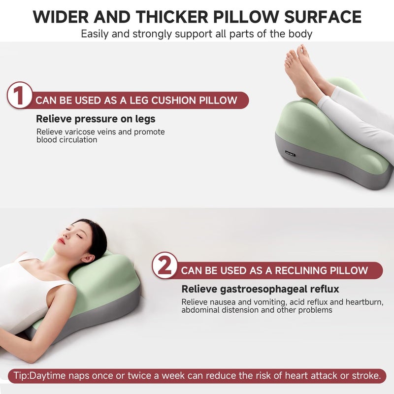 GDLKPS Adult and Teenage Bed Reading Pillow, Seated Support Cushion Sofa/Floor Seating Aid, suitable for relieving heartburn, acid reflux, back pain, and neck pain, while providing reading height support. - Image 4