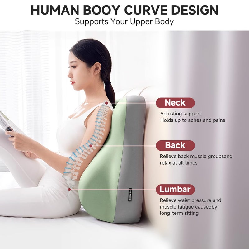GDLKPS Adult and Teenage Bed Reading Pillow, Seated Support Cushion Sofa/Floor Seating Aid, suitable for relieving heartburn, acid reflux, back pain, and neck pain, while providing reading height support. - Image 3