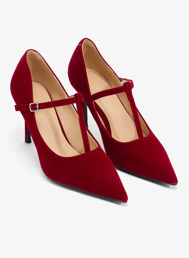 ELLA  Classic High Heel Pumps With Buckle Strap for Women | Best Price UAE