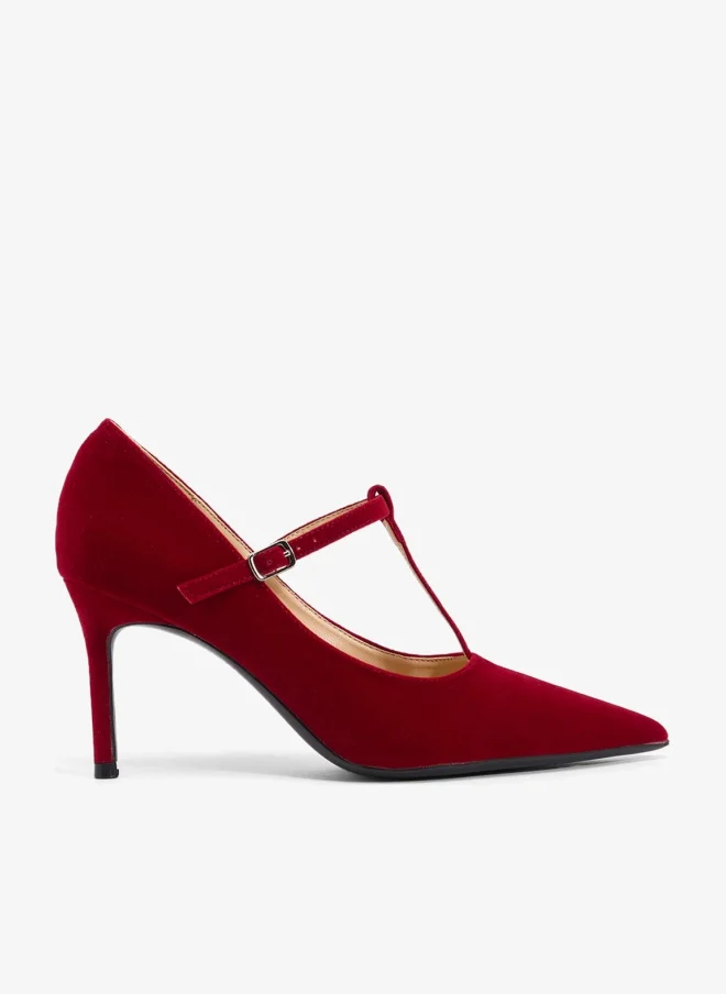 ايلا كعب كلاسيكي عالي مع حزام بإبزيم