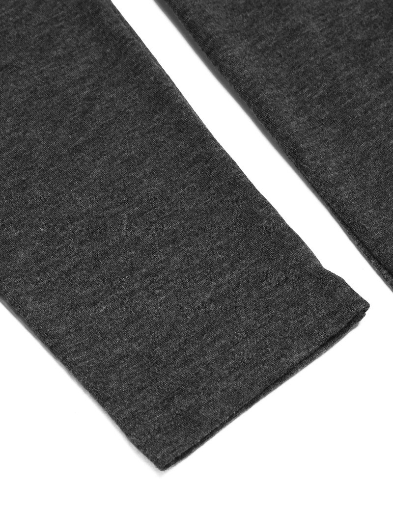 COOFANDY Men's Long Hooded Cardigan Ruffle Shawl Collar Open Front Lightweight Drape Cape Overcoat with Pockets Dark Grey - Image 4