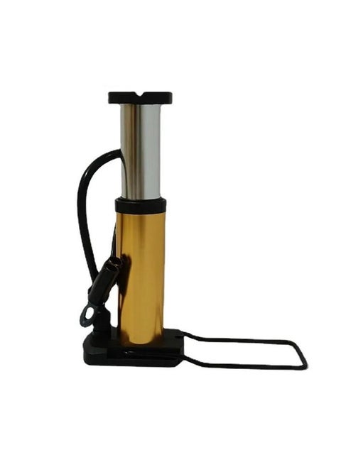 SportQ Mini Bicycle Hand Air Pump/Inflator Foot Operated, Presta and Schrader Valves for Football and Basketball