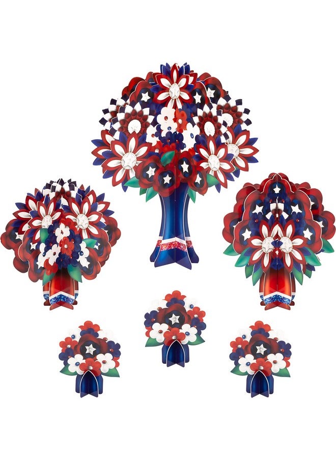 Decor365 Red Blue White Party Centerpiece 4Th July Independence Day Table Decorations Memorial Day Patriotic Party Decorations Bridal Bachelorette Baby Shower Birthday Party Supplies  - Image 1