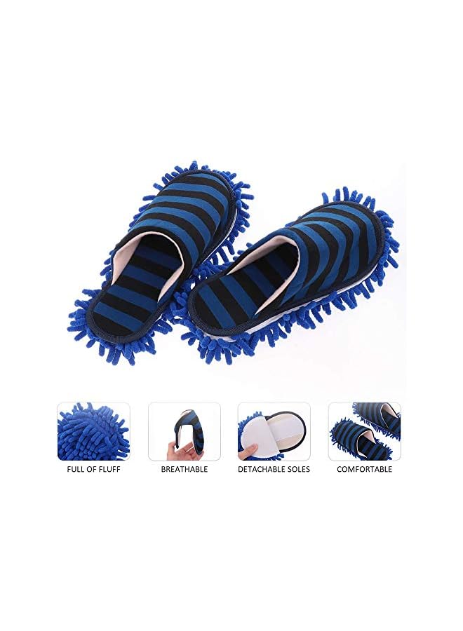 vesus Floor Cleaning Shoes Mop Slippers Shoes, Multifunction Unisex Cleaning Slippers Washable for Home Kitchen Bathroom Floor Dust Cleaning Tool Free Size - Image 3