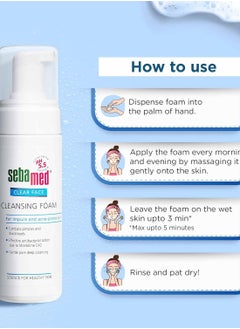 Sebamed Clear Face Cleansing Foam| pH 5.5 | Combats pimples with Montaline C40 | Deep pore cleansing | Dermatologically & clinically tested | 150ml - pzsku/ZEFFAC1D26FDFEFD470B7Z/45/_/1739343018/7f385ed4-2b39-408a-86e7-e3353f4813b4