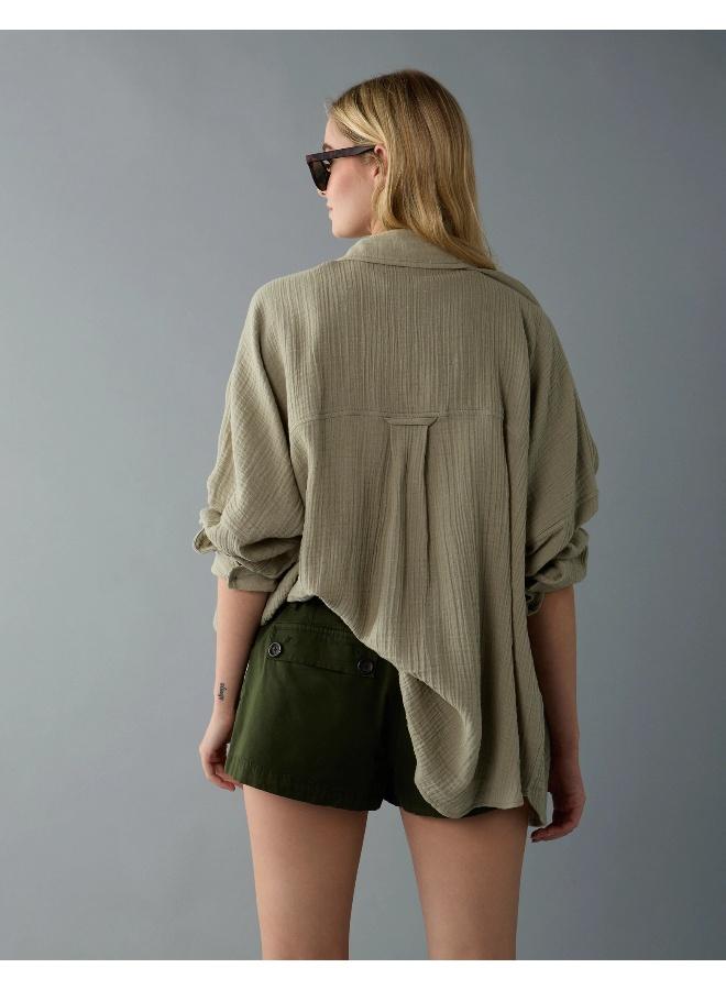 American Eagle AE Go Big Oversized Shirt - Image 4