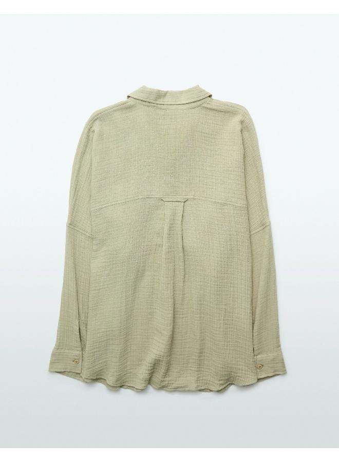 American Eagle AE Go Big Oversized Shirt - Image 3