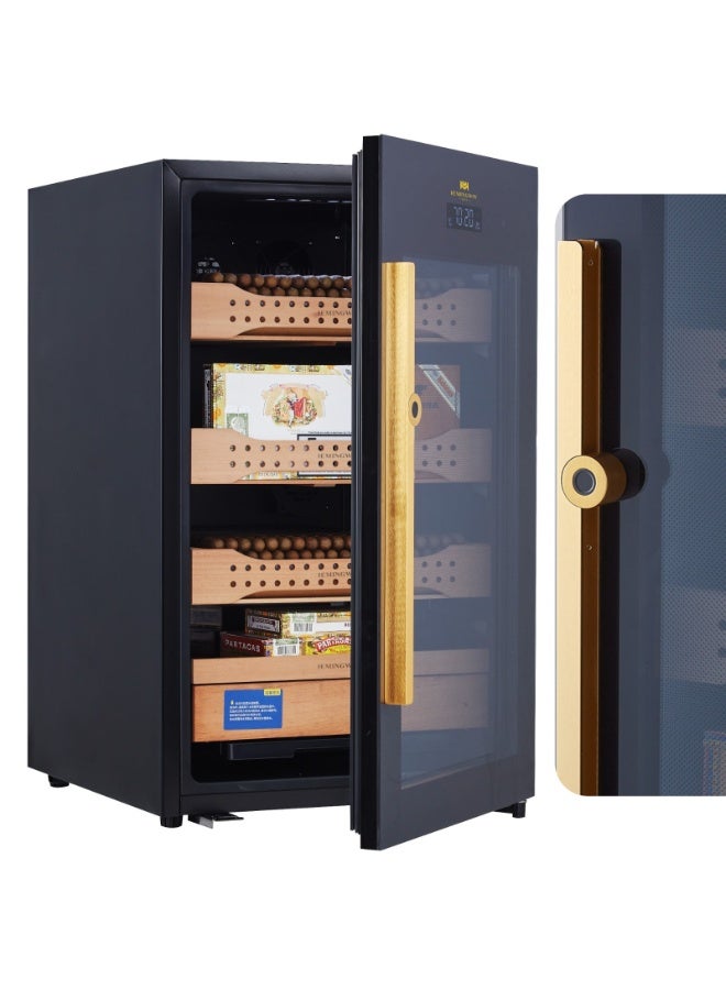 Hemingway B2 Electric Cigar Humidor Cabinet 650 Capacity – Spanish Cedar Storage with Touchscreen Display, Fingerprint Lock, Double Glass Door, Temperature & Humidity Control. - Image 2