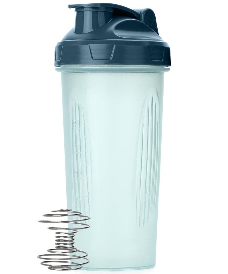Mr. Pen- Shaker Bottles for Protein Mixes, 28 oz, 1 Pack, Clear, Protein Shaker Bottle with Wire Whisk Ball, Blender Bottle - Image 1