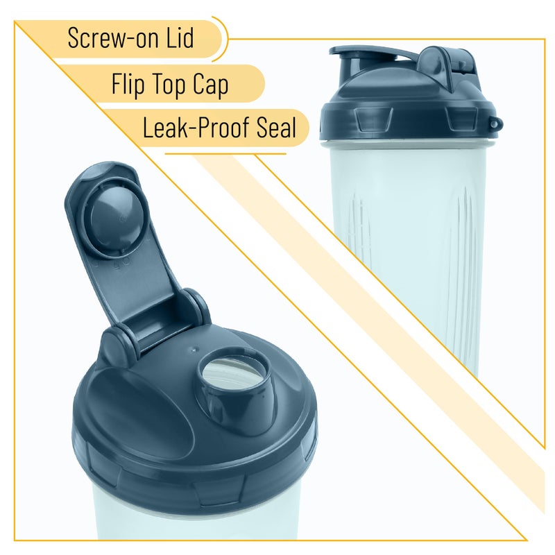 Mr. Pen- Shaker Bottles for Protein Mixes, 28 oz, 1 Pack, Clear, Protein Shaker Bottle with Wire Whisk Ball, Blender Bottle - Image 4