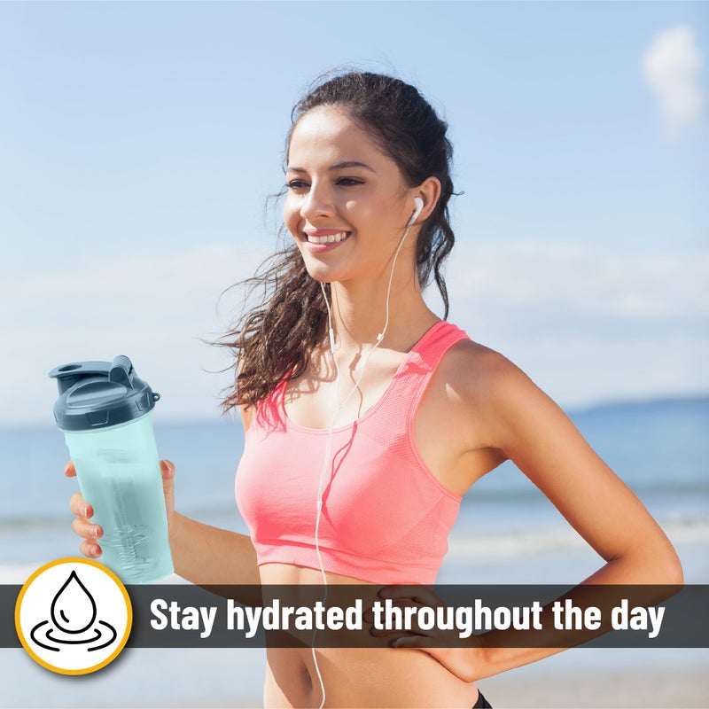 Mr. Pen- Shaker Bottles for Protein Mixes, 28 oz, 1 Pack, Clear, Protein Shaker Bottle with Wire Whisk Ball, Blender Bottle - Image 5