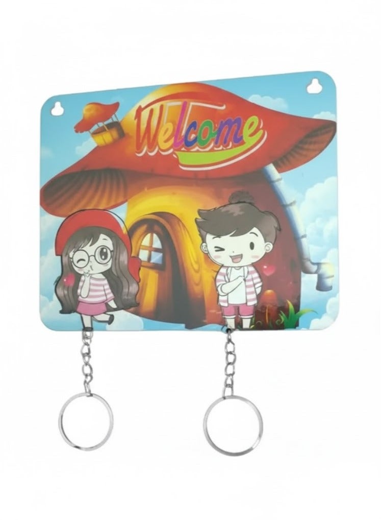 Stylish and Durable Wooden Keychains for Couples