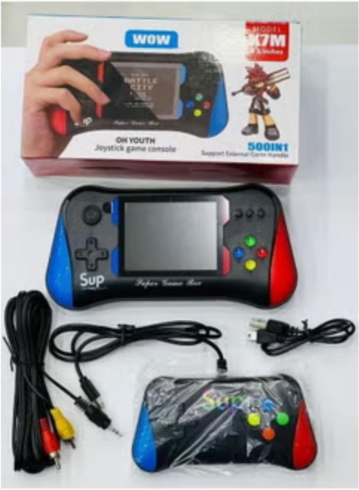 X7M 500 Games In 1 Dual 2 Players Rechargeable Classic Handheld Arcade Gameboy Toys Childhood Gaming - Image 1